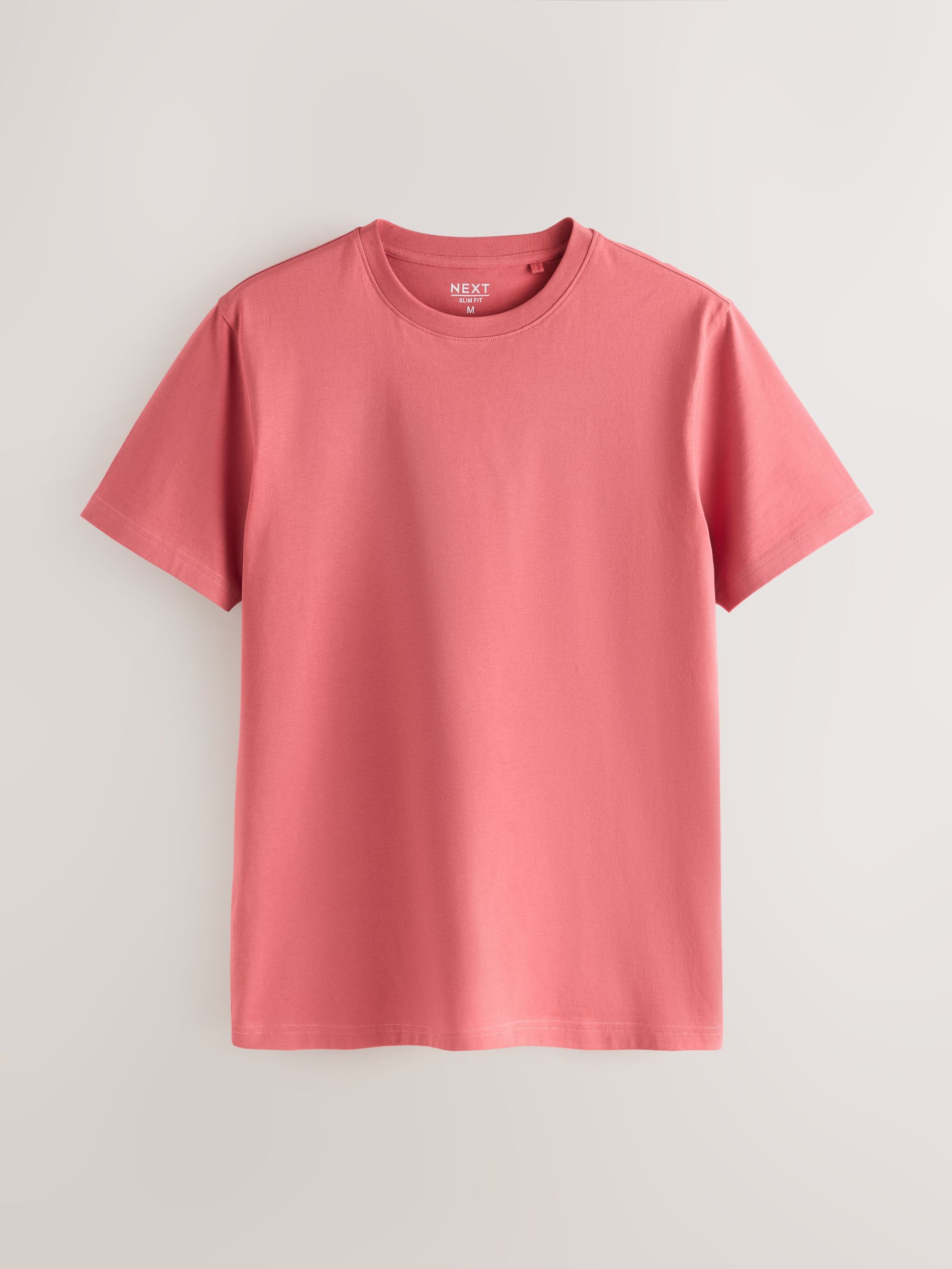 トップス if six was nine WIRED/TK/M CORAL PINK Buy Pink Coral Slim Fit Essential Crew Neck Cotton T-Shirt from
