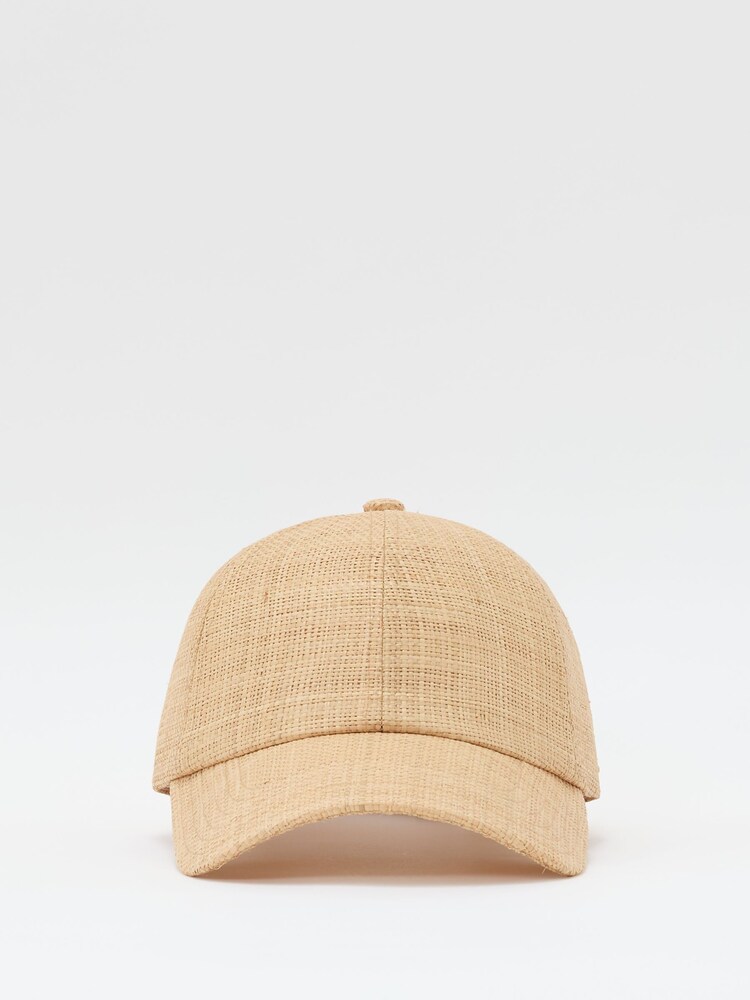 Reiss Natural Winnie Raffia Baseball Cap - Image 2 of 5