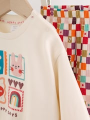 Multi Bright Character - Baby Sweat Top And Wide Leggings 2 Piece Set (0mths-2yrs) - Larawan 7 ng 15