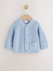 Blue Little Brother Embroidered Bear Cardigan (0mths-2yrs) - Image 2 of 5