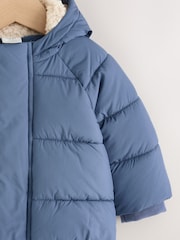Blue Puffer Baby Jacket (0mths-2yrs) - Image 3 of 6