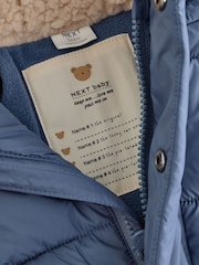 Blue Puffer Baby Jacket (0mths-2yrs) - Image 4 of 6