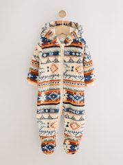 Fairisle Fleece Baby Pramsuit (0mths-2yrs) - Image 1 of 7