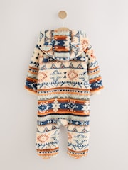 Fairisle Fleece Baby Pramsuit (0mths-2yrs) - Image 2 of 7