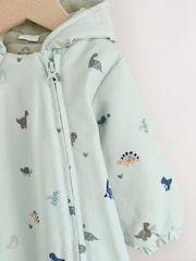 Žaliasis dinozauras - Kūdikių drabužis su gobtuvu (0mėn.–2met.) - 3 paveikslėlis iš 8