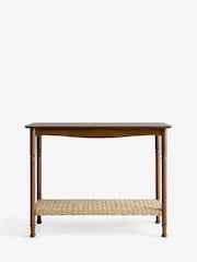 Nina Campbell Dark Wood Effect Alder Console Table - Image 5 of 6