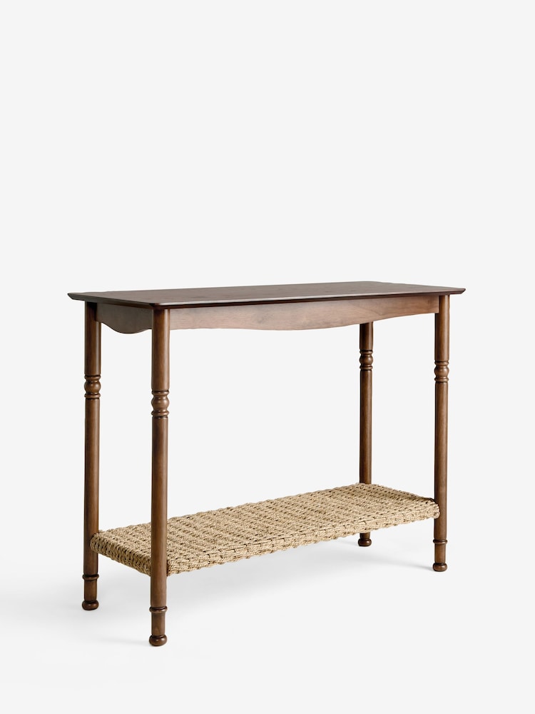 Nina Campbell Dark Wood Effect Alder Console Table - Image 6 of 6