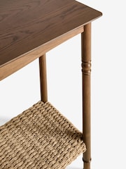 Nina Campbell Dark Wood Effect Alder Console Table - Image 7 of 8