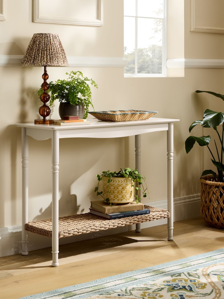 Nina Campbell Putty Alder Console Table - Image 1 of 7 Nina Campbell Putty Alder Console Table - Image 1 of 7
