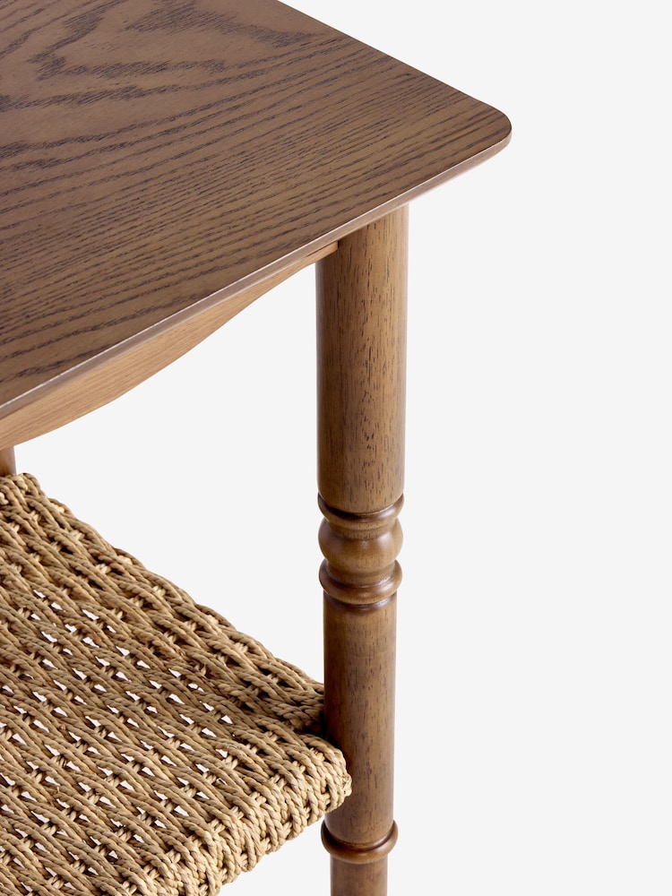 Nina Campbell Dark Wood Effect Alder Side Table - Image 6 of 6