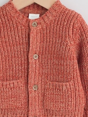 Orange Little Pumpkin Slogan Baby Cardigan - Image 6 of 9
