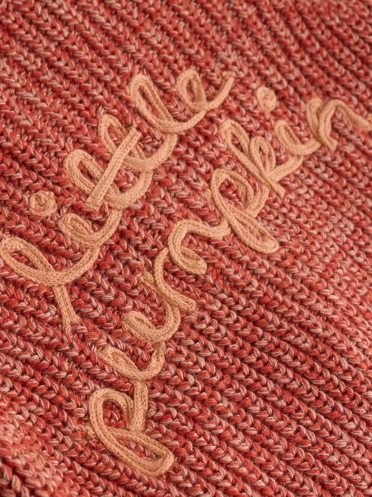 Orange Little Pumpkin Slogan Baby Cardigan - Image 9 of 9 Orange Little Pumpkin Slogan Baby Cardigan - Image 9 of 9