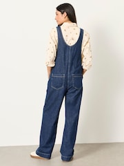 FatFace Raffles Blue Denim Wide Leg Dungaree - Image 2 of 6