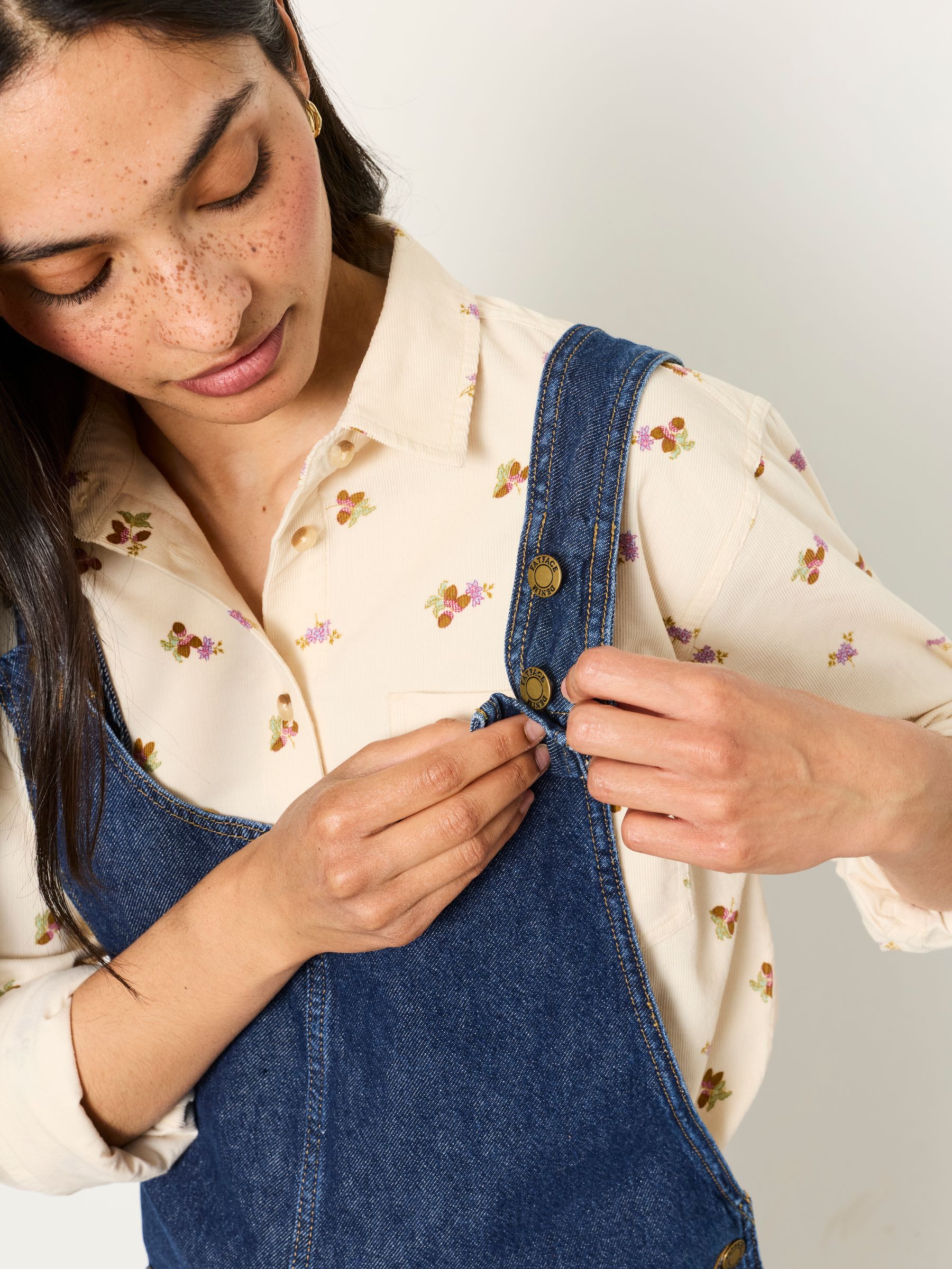Buy FatFace Raffles Blue Denim Dungaree from the Next UK online shop