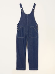 FatFace Raffles Blue Denim Wide Leg Dungaree - Image 6 of 6