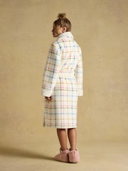 Joules Cream Fleece Dressing Gown - Image 2 of 8