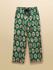 Green Dog Print Woven Brushed Cotton Pyjama Bottoms - Image 7 of 7