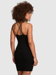 Victoria's Secret Pink Black Knit Midi Dress - Image 2 of 2