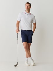 G/Fore White Camo Collar Performance Pique Polo Shirt - Image 2 of 6