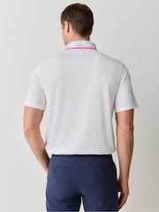 G/Fore White Camo Collar Performance Pique Polo Shirt - Image 3 of 6