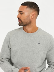 ライトグレー - クルーネックトップ - Threadbare クルーネック スウェットシャツ - 画像 4 / 5