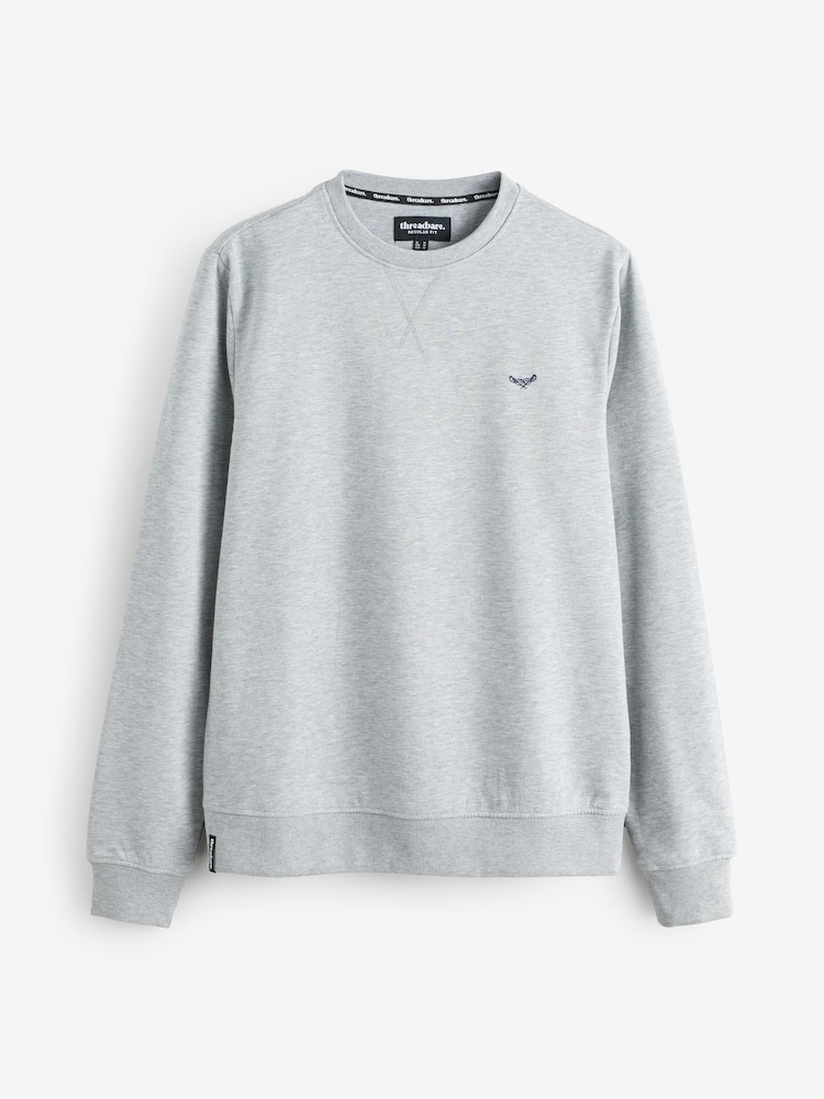 ライトグレー - クルーネックトップ - Threadbare クルーネック スウェットシャツ - 画像 5 / 5