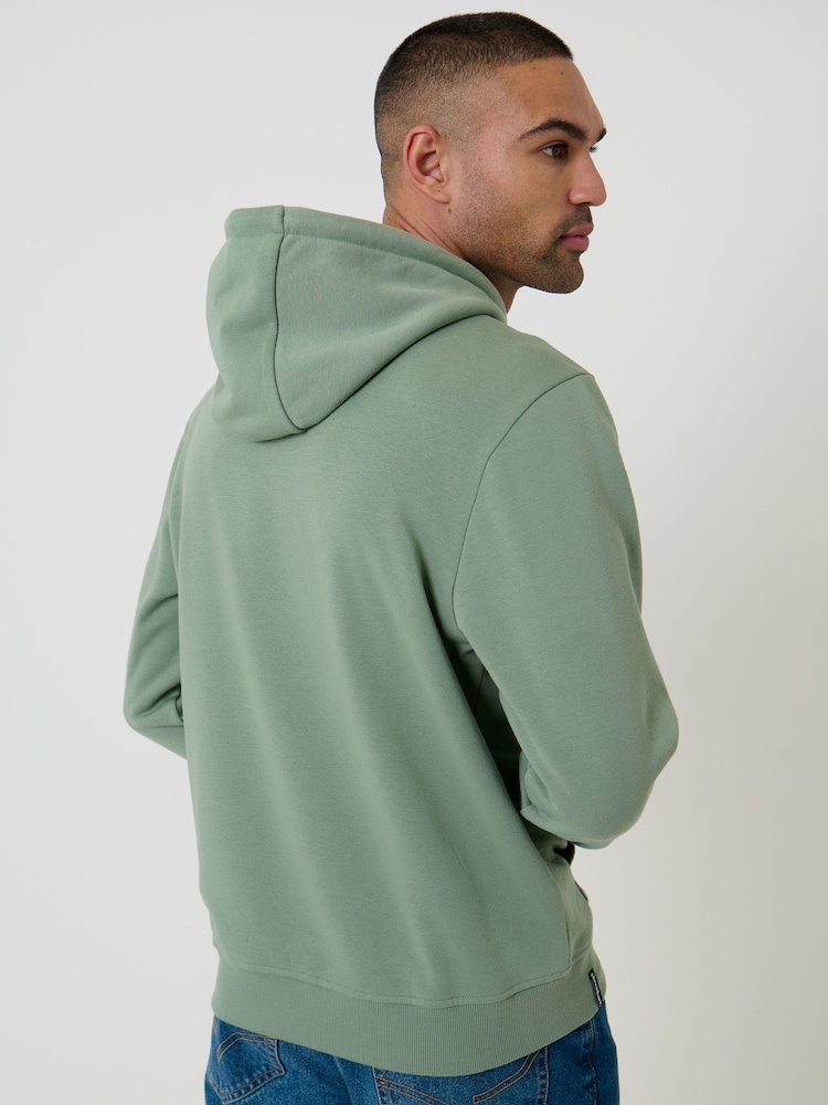 Threadbare Green Hoodie - Image 2 of 4 Threadbare Green Hoodie - Image 2 of 4