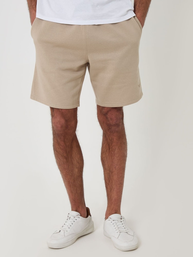 Threadbare Natural Sweat Shorts - Image 1 of 4 Threadbare Natural Sweat Shorts - Image 1 of 4