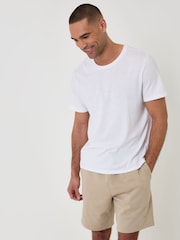 Threadbare Natural Sweat Shorts - Image 3 of 4
