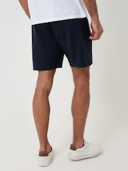 Threadbare Blue Pique Pleated Sweat Shorts - Image 3 of 4