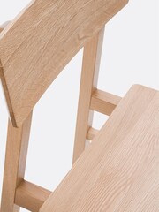 La Redoute Intérieurs Set of 2 Oak Podela Solid Oak Chairs - Image 5 of 5