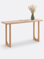 La Redoute Intérieurs Natural Douve Console Table in Solid Oak - Image 3 of 6