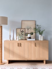 La Redoute Intérieurs Oak Lanko 3-Door Long Dresser - Image 1 of 5
