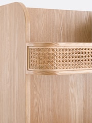 La Redoute Intérieurs Natural Laora Ash & Cane Bookcase - Image 2 of 6