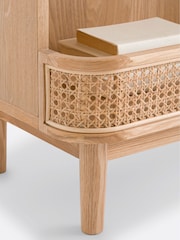 La Redoute Intérieurs Natural Laora Ash & Cane Bookcase - Image 3 of 6