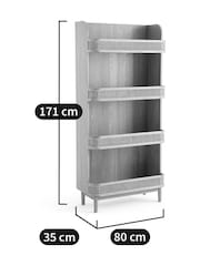 La Redoute Intérieurs Natural Laora Ash & Cane Bookcase - Image 4 of 6