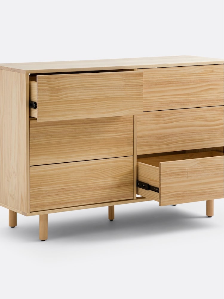 La Redoute Intérieurs Pine Ravi Solid Pine Chest of 6 Dresser - Image 5 of 5