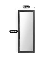 La Redoute Intérieurs Aged Gold Asfan Rectangular Mirror 55 x 140cm - Image 2 of 3