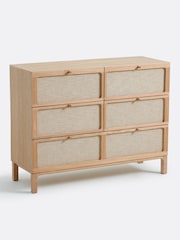 La Redoute Intérieurs OakLinen Tint Esmara 5-Drawer Ash and Linen Chest of Drawers - Image 1 of 5