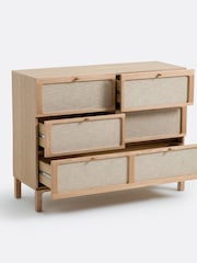 La Redoute Intérieurs OakLinen Tint Esmara 5-Drawer Ash and Linen Chest of Drawers - Image 4 of 5