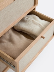 La Redoute Intérieurs OakLinen Tint Esmara 5-Drawer Ash and Linen Chest of Drawers - Image 5 of 5