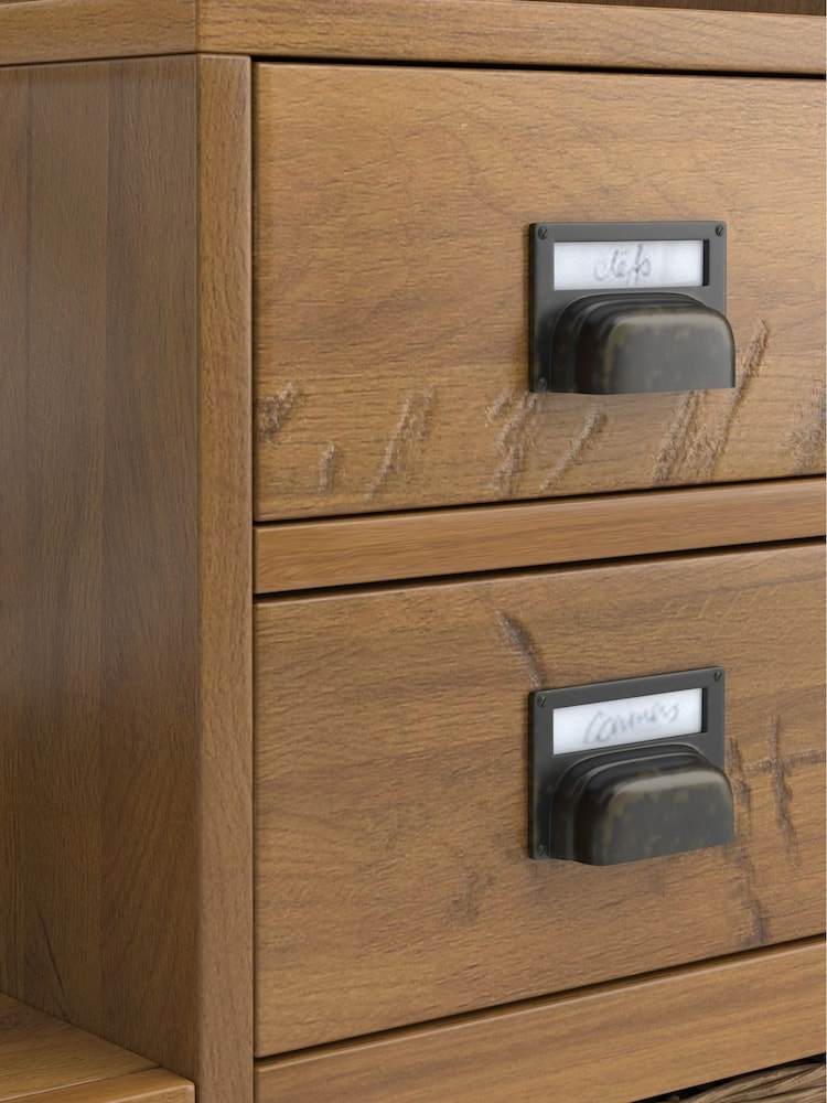 La Redoute Intérieurs Dark Oak Wood Lindley Hallway Bench - Image 4 of 4