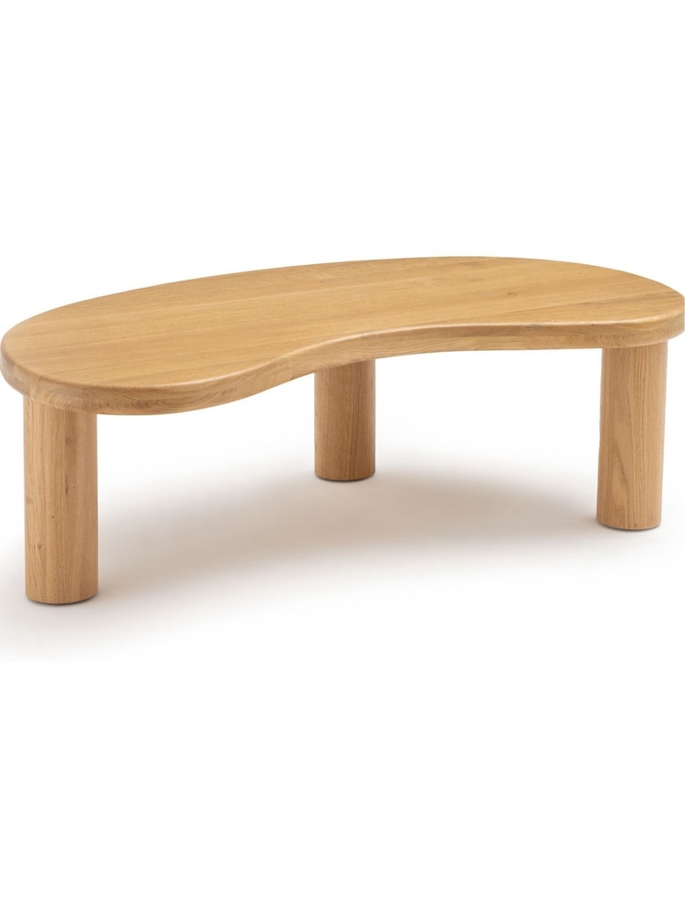 La Redoute Intérieurs Oak Rodi Organically Shaped Coffee Table - Image 1 of 4