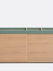 La Redoute Intérieurs Green Wood Lina 2 Door Office Cabinet - Image 3 of 6