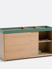 La Redoute Intérieurs Green Wood Lina 2 Door Office Cabinet - Image 4 of 6