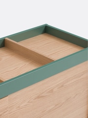 La Redoute Intérieurs Green Wood Lina 2 Door Office Cabinet - Image 5 of 6