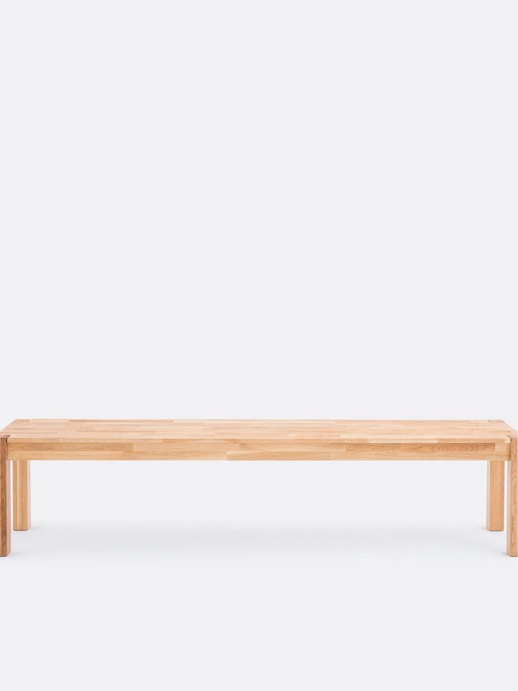 La Redoute Intérieurs Oak Adelita 200cm Solid Bench - Image 3 of 3