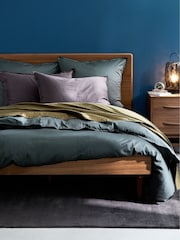 La Redoute Intérieurs Walnut Larsen Vintage Walnut 2-Drawer Bedside Table - Image 1 of 5