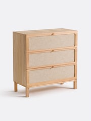 La Redoute Intérieurs Oak Linen Tint Esmara 3 Drawer Ash and Linen Chest Of Drawers - Image 1 of 6