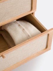 La Redoute Intérieurs Oak Linen Tint Esmara 3 Drawer Ash and Linen Chest Of Drawers - Image 3 of 6